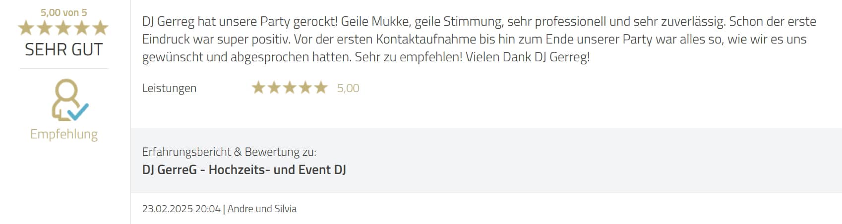 DJ GerreG - Andre und Silvia 20250223