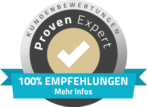 Proven Expert 100 Prozent Empfehlungen