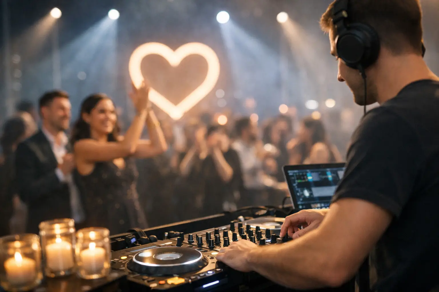 Impegno di beneficenza del DJ con impatto