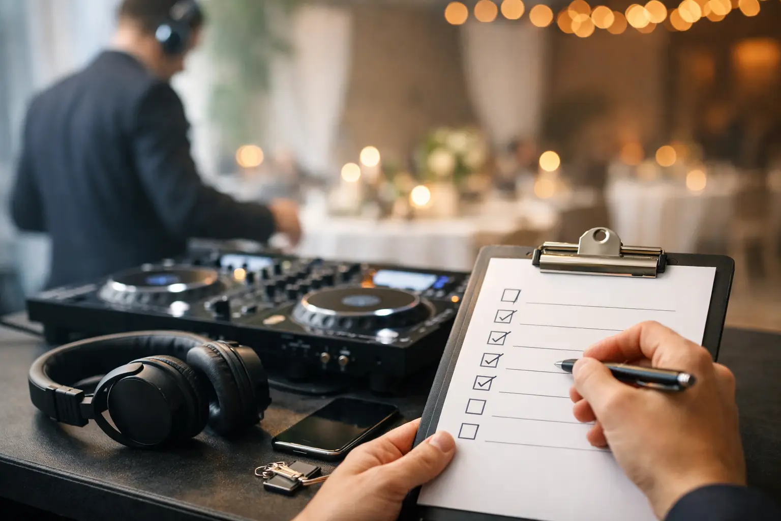 DJ Checkliste für Veranstalter