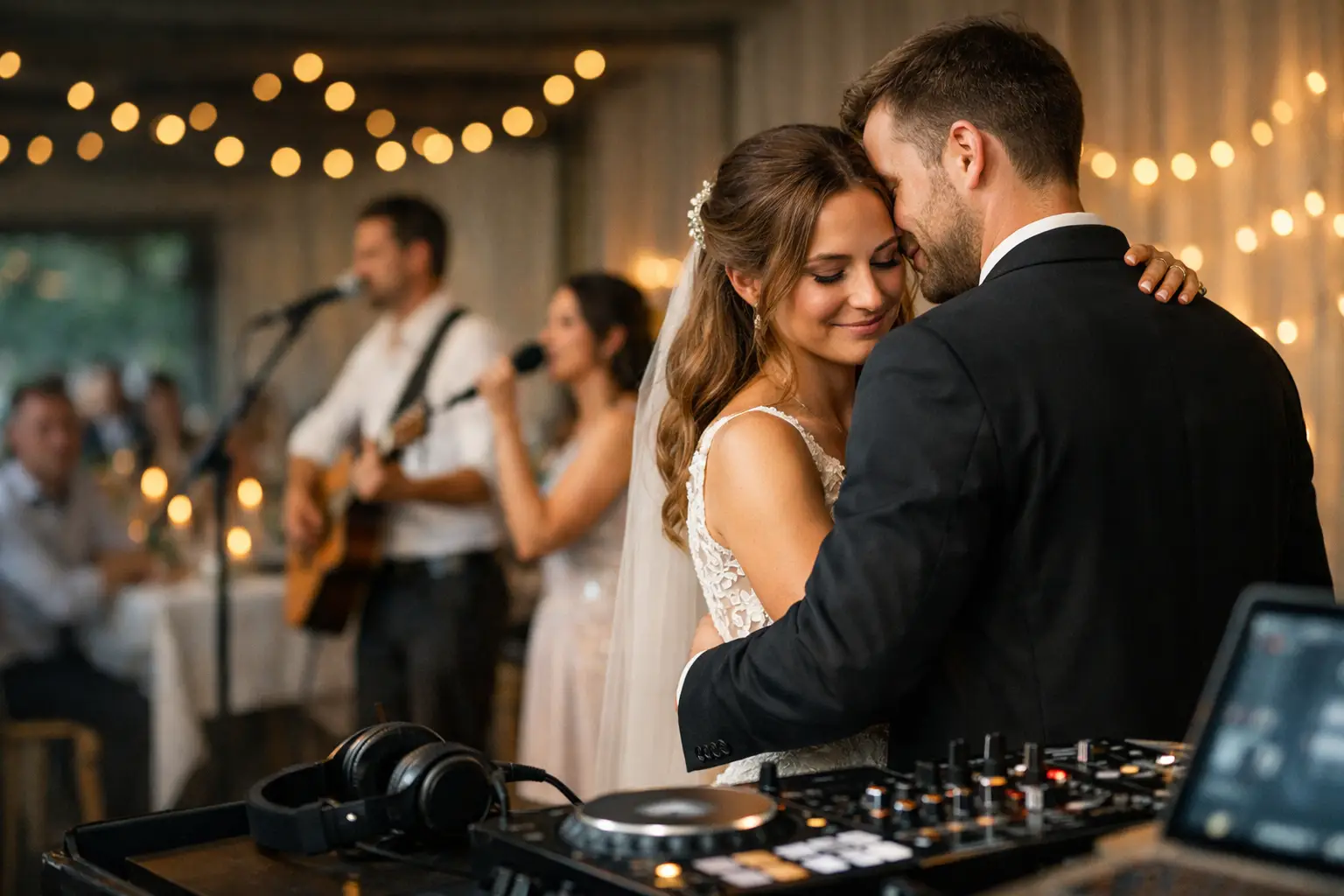 Emotionally coordinate wedding reception music