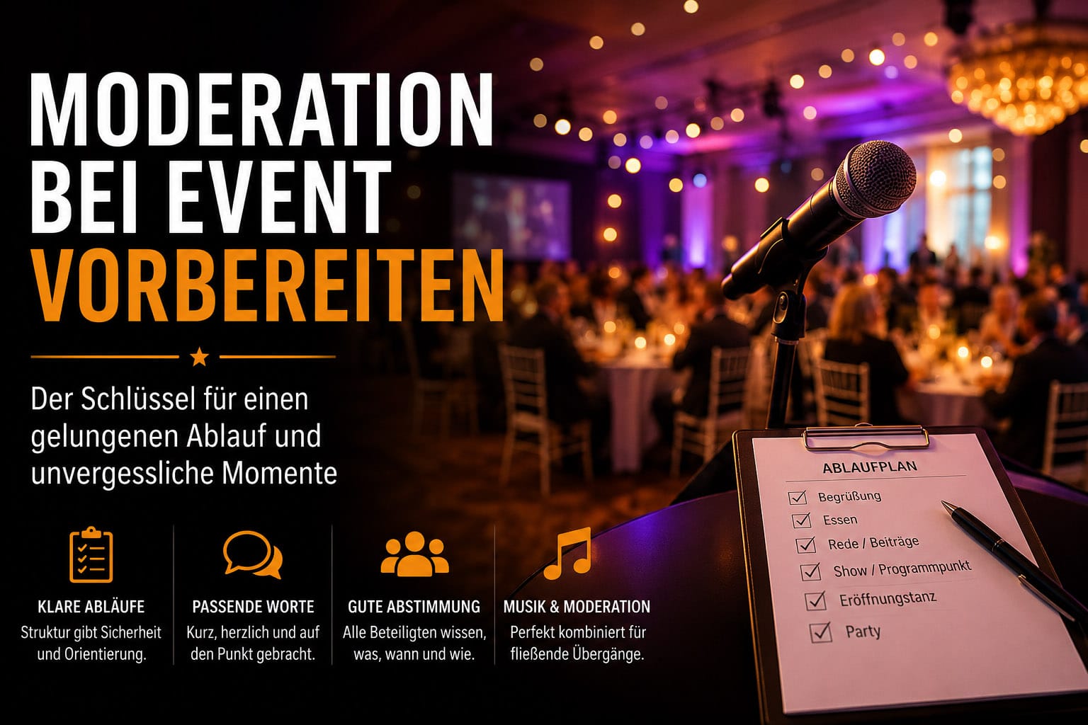 Prepare moderation for event